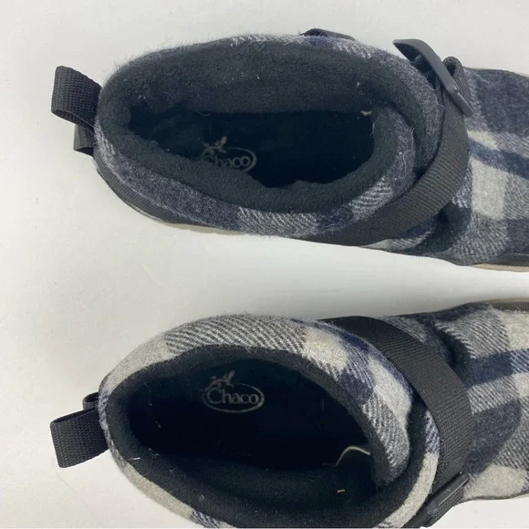 Chaco Ramble Wool Plaid Indoor Outdoor Slipper High Top Shoes Size 7.5 - Picture 10 of 12